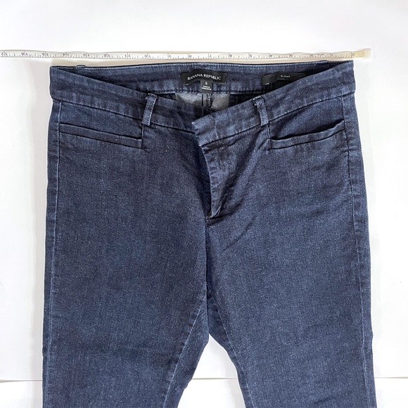 Banana Republic Sloan Fit Denim Pants Sz 6 - Picture 3 of 8